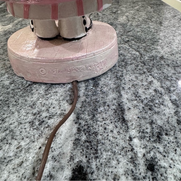 RARE 1976 Juta Sangthaweep Little Girl Lamp - Famous Disney Artist - Picture 6 of 9